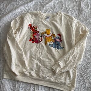 Disney Cream Sweatshirt with Winnie the Pooh Characters